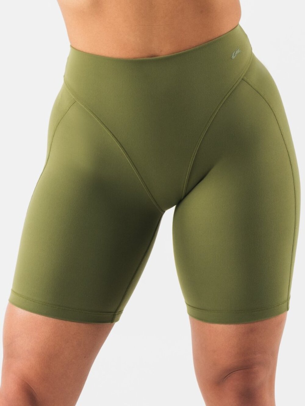 EUC Alphalete biker shorts, L, Green